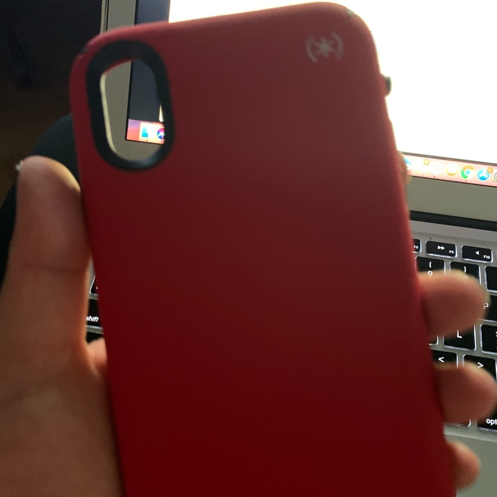 iPhone XR red speck case